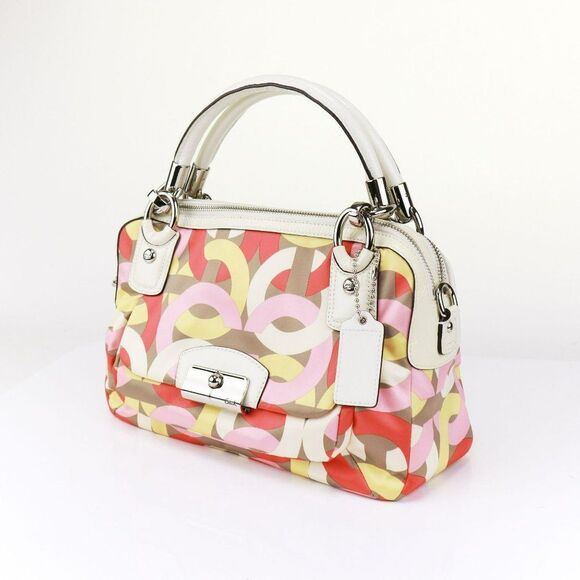 NWT Coach Chainlink LIMITED EDITION Sateen Two Way Satchel Bag $428+ - Picture 6 of 10